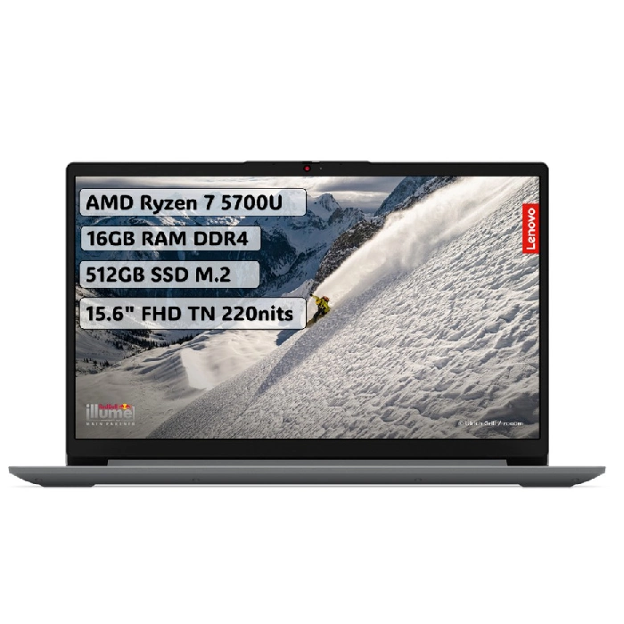 9. Lenovo Ideapad 1 AMD Ryzen 7 5700U Laptop